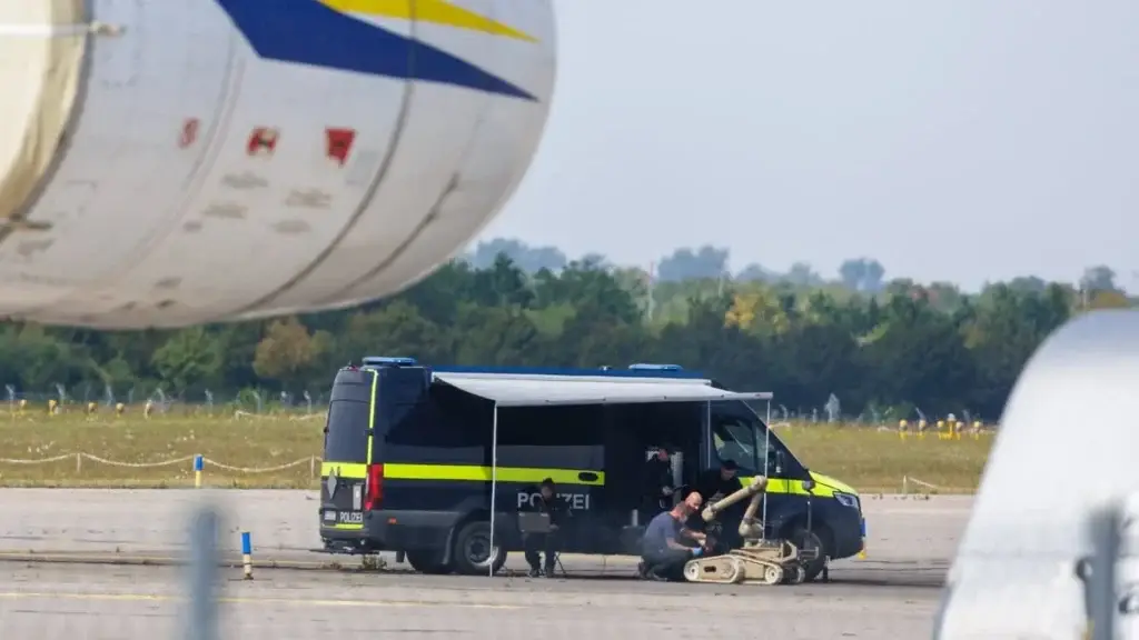 Explosive drone Leipzig